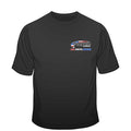 Rugged Radios AMERICAN FLAG T-Shirt - Black - Extra Large