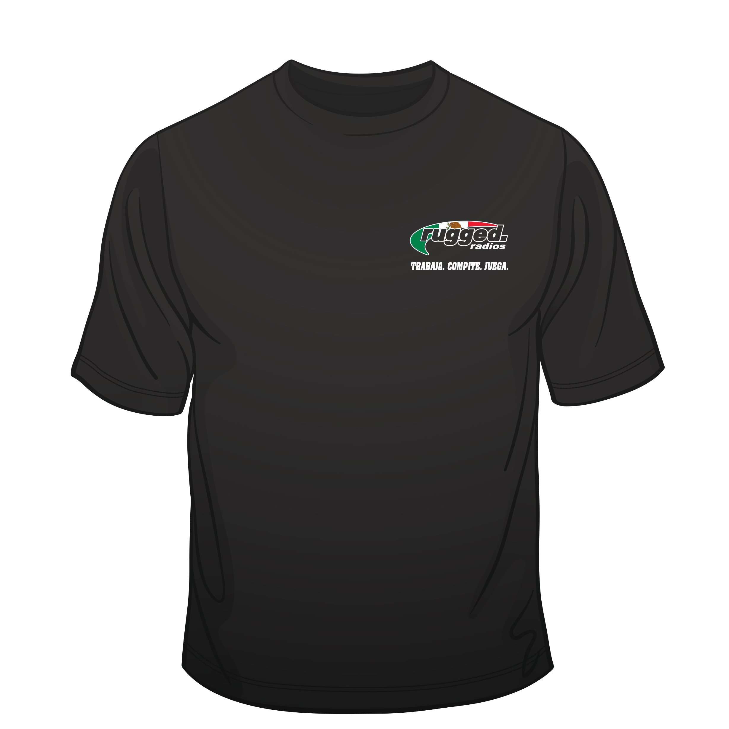 Rugged Radios MEXICAN FLAG T-Shirt - Black - XXXL