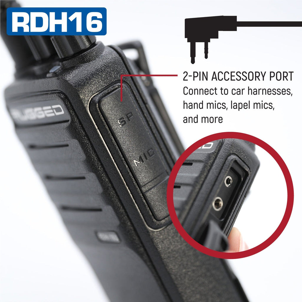 Hey Rugged Digital Rugged RDH16 - Business Band Two Way Handheld Radio - Digital and Anal ...