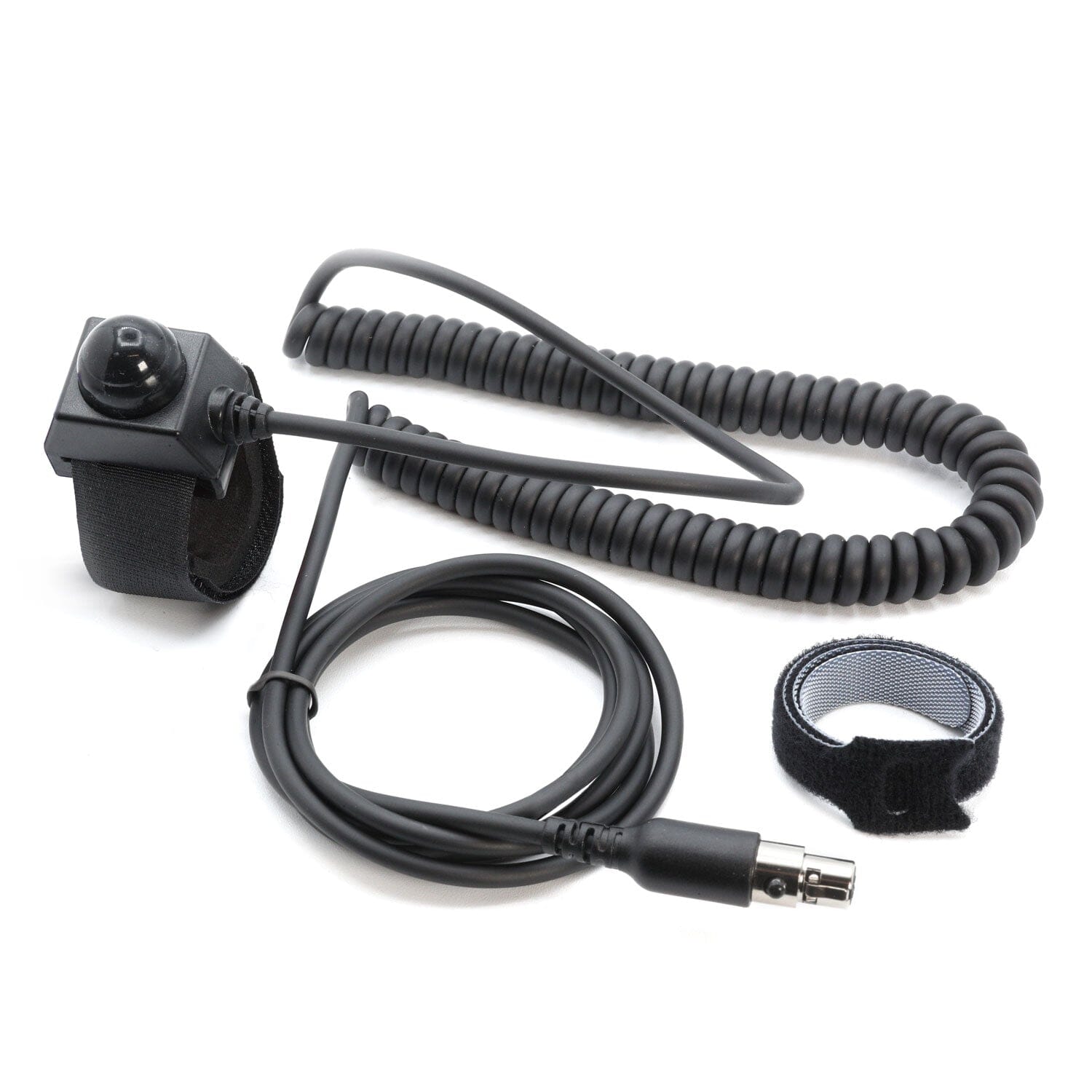Velcro Mount Push to Talk (PTT) Buttons for Intercoms - Passenger PTT - Straight Cord